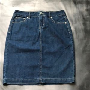 🔴 NWOT Ladie’s Style & Co Tummy Control Jean Skirt